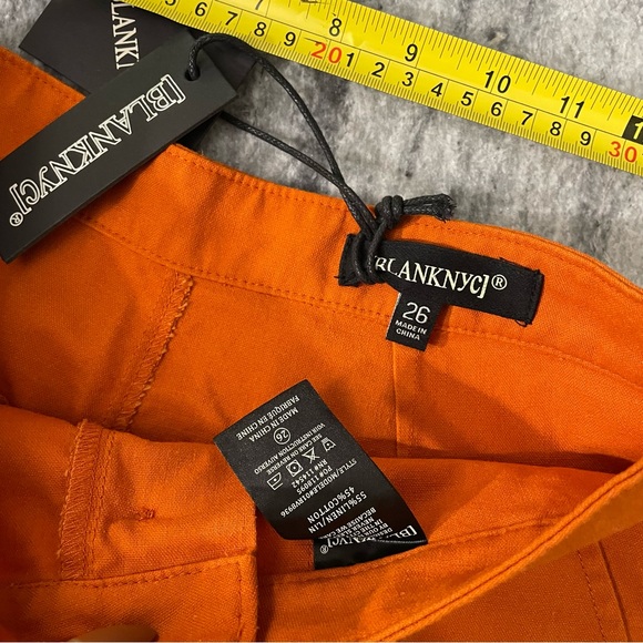 BLANK NYC Orange Linen Shorts - Picture 3 of 3